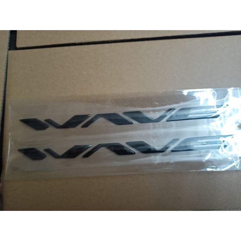 Bộ chữ nổi Wave màu đen hàng zin theo xe nhập thái
