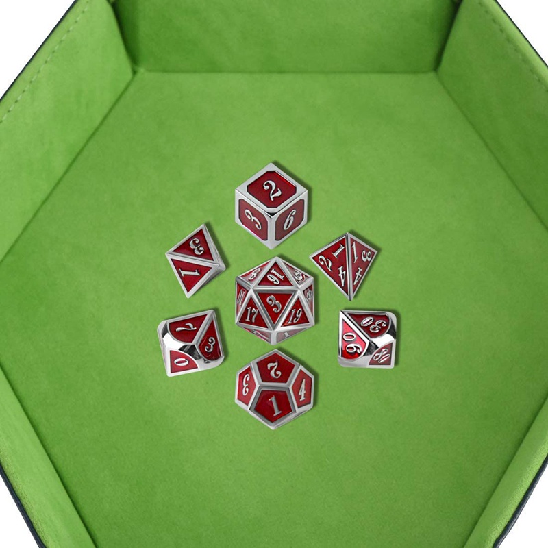 Bộ Xúc Xắc Bằng Kim Loại Polyhedral Dùng Chơi Trò Chơi