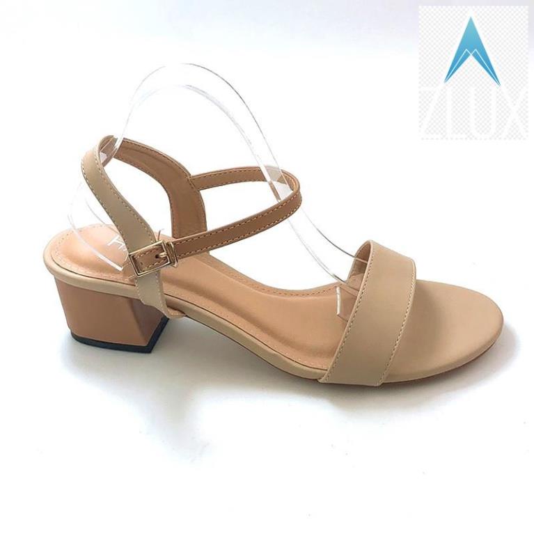 Sandal Cao Gót 3 phân, 3p, 3cm Quai ngang Đế vuông Chuẩn đẹp Công Sở 💇