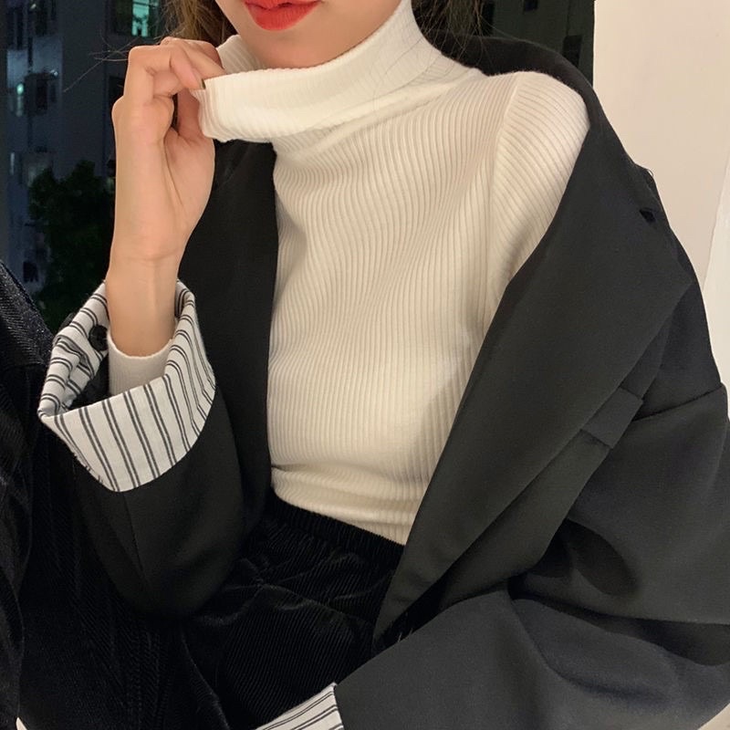Áo len nữ cổ lọ Hàn Quốc