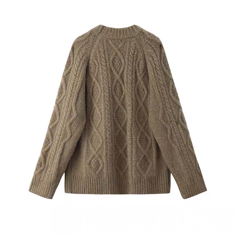 Áo len vặn thừng siêu xinh - phong cách Hàn Quốc | Áo len nữ form rộng Ulzzang