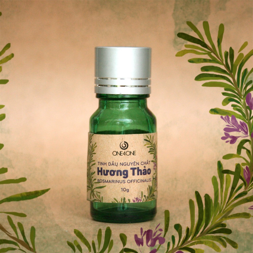 Tinh Dầu Hương Thảo Thiên Nhiên Nguyên Chất 100% One4One 10ml - Rosemary Essential Oil