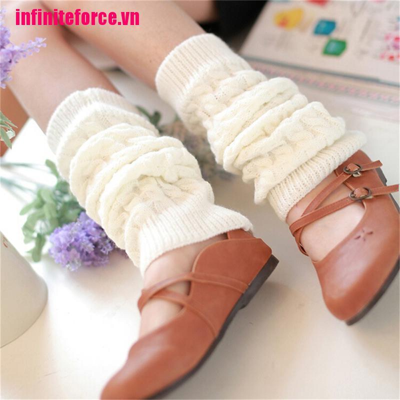 Tất Len Ống Chân Giữ Ấm Cho Nữ