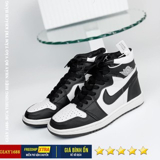 GIÀY 1688 [VIDEO TẬN CẢNH] 🔥giày thể thao sneaker 🔥Air Jordan panda JD cao đen trắng cao cấp full  box JET2