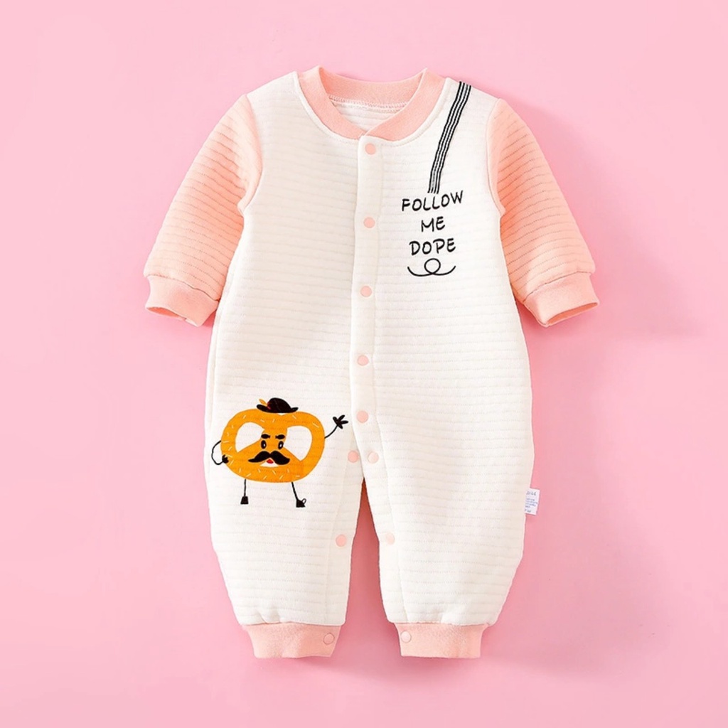 Body liền thân trần bông, bodysuit dài tay cotton cho bé trai và bé gái sơ sinh từ 3-15kg, hàng đẹp xuất Hàn