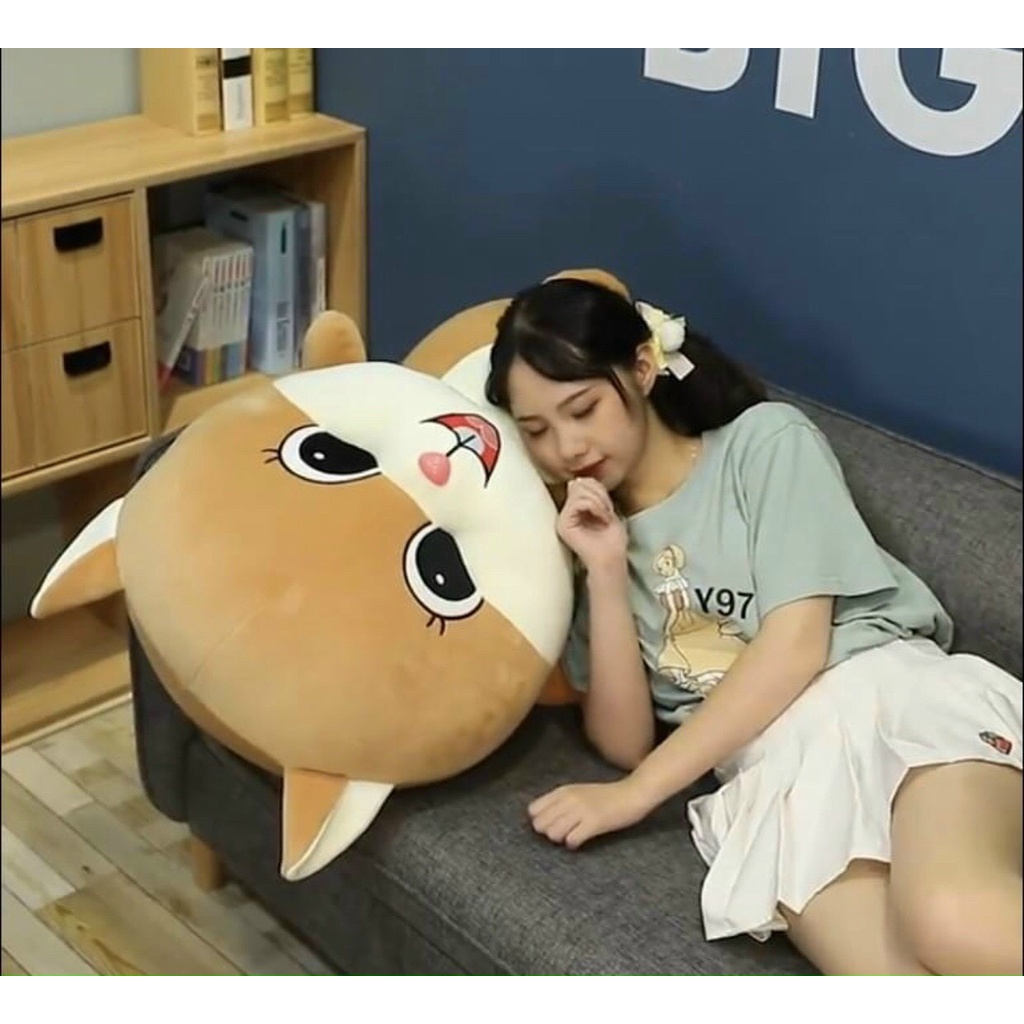 Gấu bông sóc đeo túi chéo dễ thương, Gấu bông to khổng lồ hình con sóc cute 90cm - Quà tặng bạn gái ý nghĩa