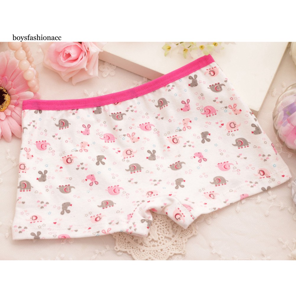Quần Lót Cotton In Hình Voi Hoạt Hình Đáng Yêu Cho Bé