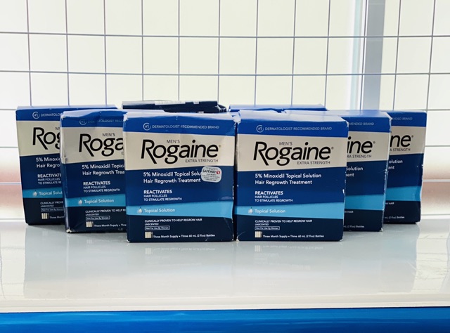 Gel mọc tóc Nam Men’s Rogaine 5% Minoxidil Extra Strength hộp 3 chai