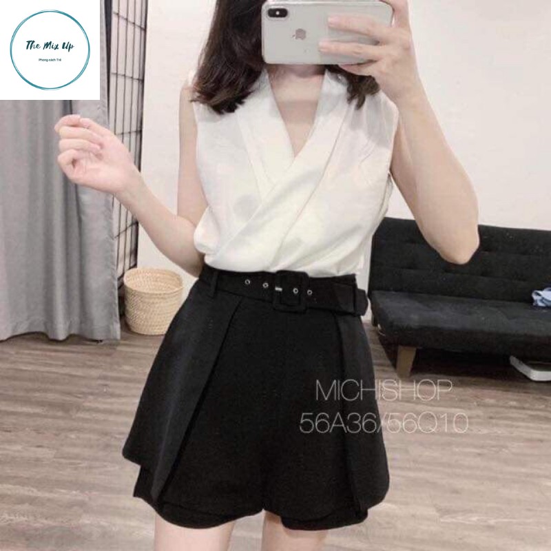 Quần Short Giả Váy Công Sở Cao Cấp Tặng Kèm Đai - Sẵn Hàng Tại The mix up | BigBuy360 - bigbuy360.vn