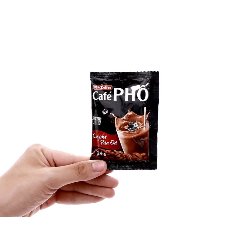 [Tân Phú] COMBO 5 gói/10 gói cà phê Phố (SỮA ĐÁ) hoà tan 3in1 x 24g | BigBuy360 - bigbuy360.vn