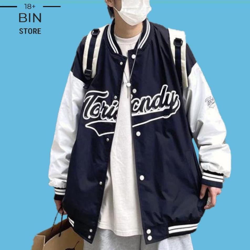 FREESHIP XTRA BOMBER, áo khoác Gió Phối Màu Chữ TORIONDY Form Rộng Unisex