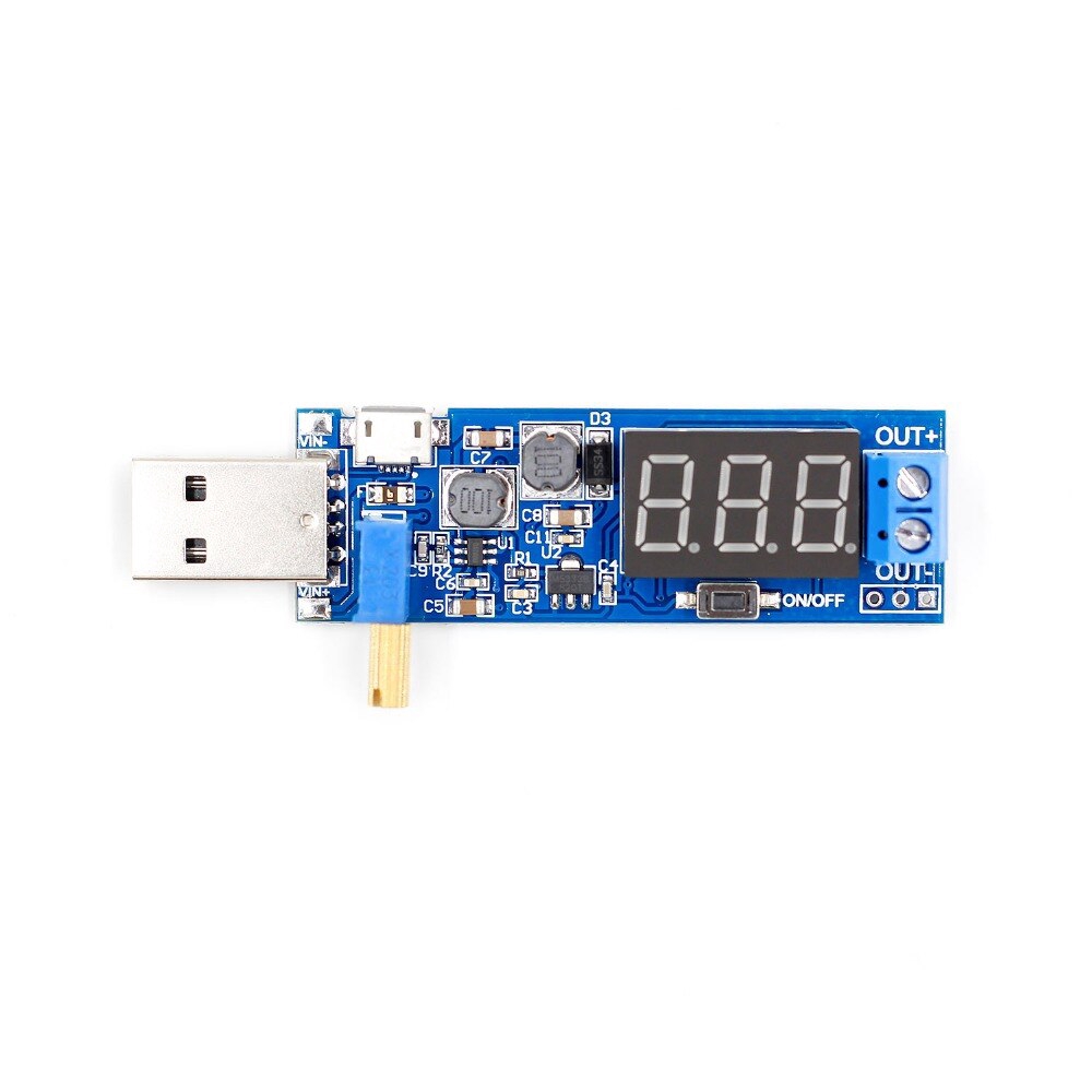 DC-DC 5V to 3.5V / 12V USB Step UP / Down Power Supply Module Adjustable Boost Buck Converter Out DC 1.2V-24V