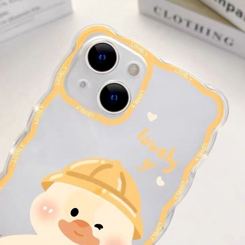 Ốp Điện Thoại TPU Mềm Hình Vịt Vàng Cho IPhone 11 12 13 Pro Max 6 7 8 Plus X Xr Xs Max
