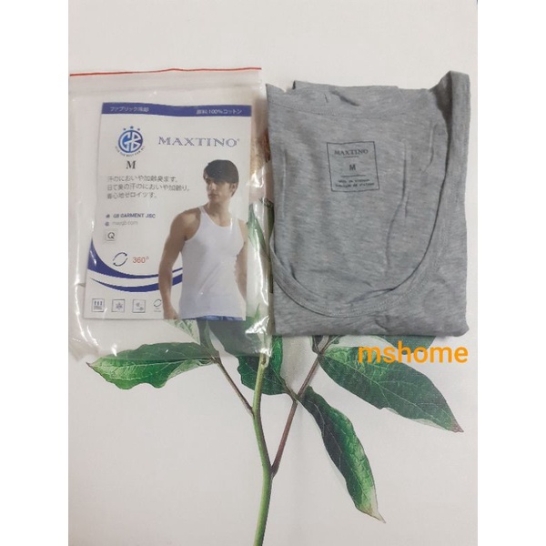 Áo ba lỗ nam Maxtino 100% cotton xuất Nhật