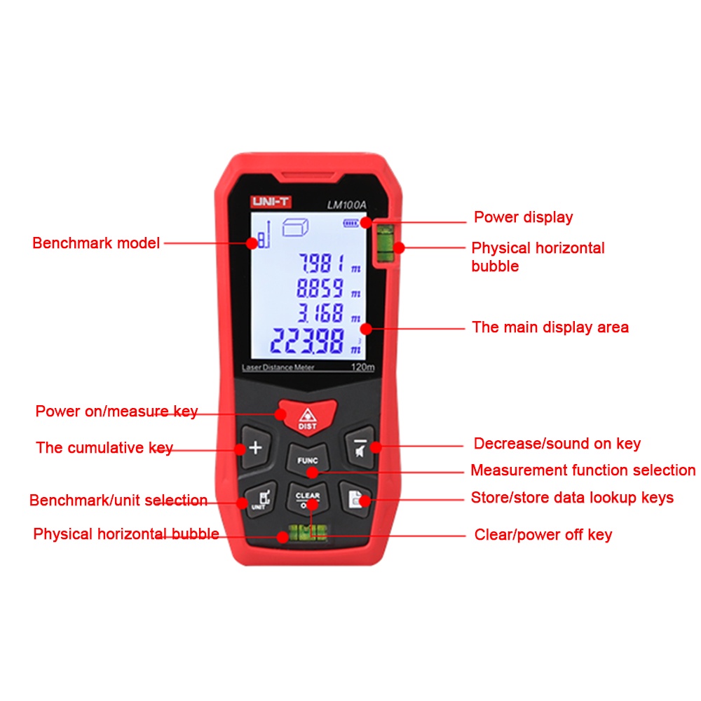 Máy Đo Khoảng Cách Bằng Laser Uni-T LM50A LM70A LM100A LM120A