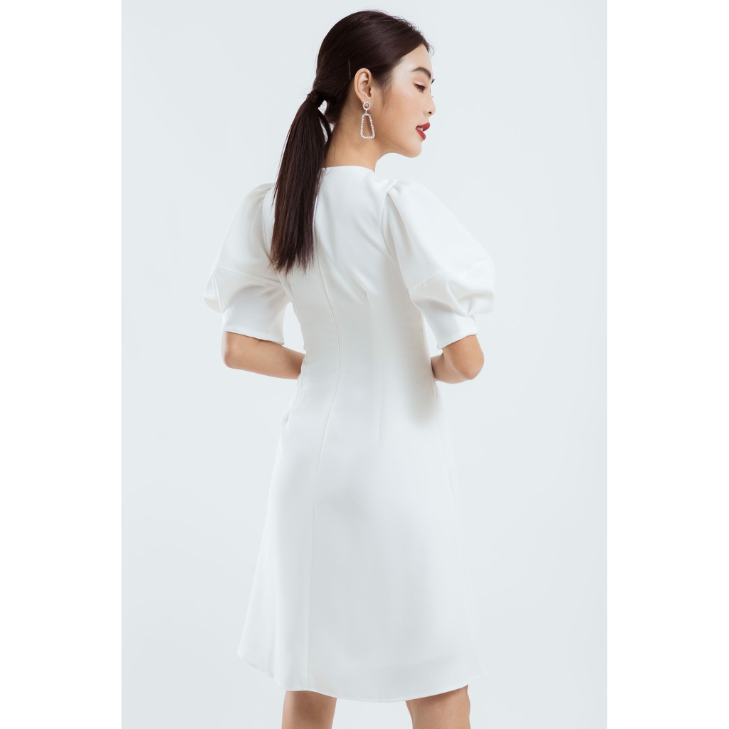 ĐẦM XẾP EO TAY CHUÔNG PHỒNG - D1175 | BigBuy360 - bigbuy360.vn