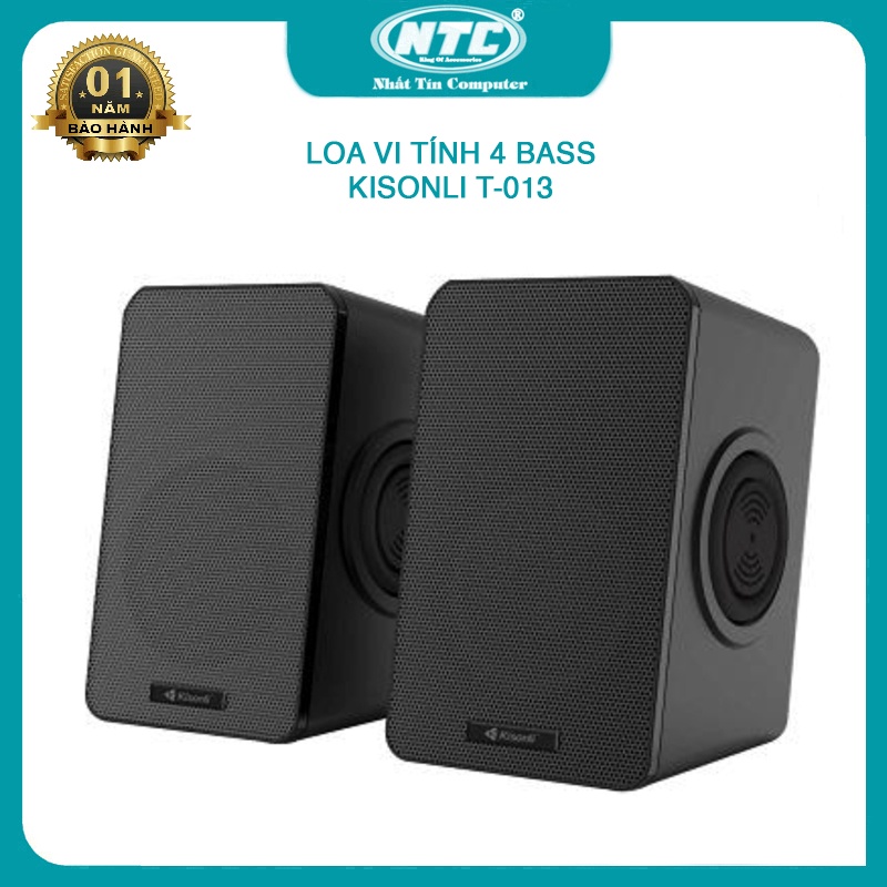 Loa vi tính 2.0 Kisonli T-013 tích hợp 4 BASS - thiết kế  (nhiều màu) Nhất Tín Computer