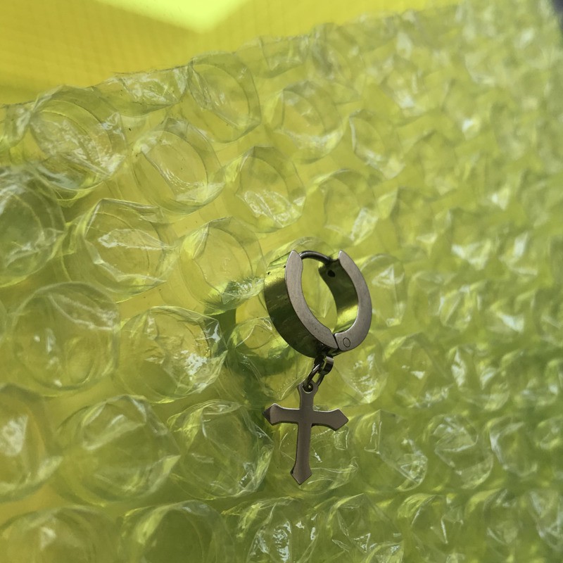 Khuyên tai hình chữ thập phong cách Hàn Quốc cá tính