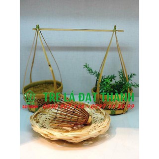 Set trang trí mini BẰNG MÂY TRE CHỤP HÌNH,phụ kiện xinh xắn đan bnagwf mây tre