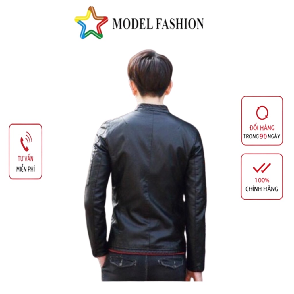 Áo khoác da nam lót dù thời trang cao cấp PHL AD018 hàng VNXK