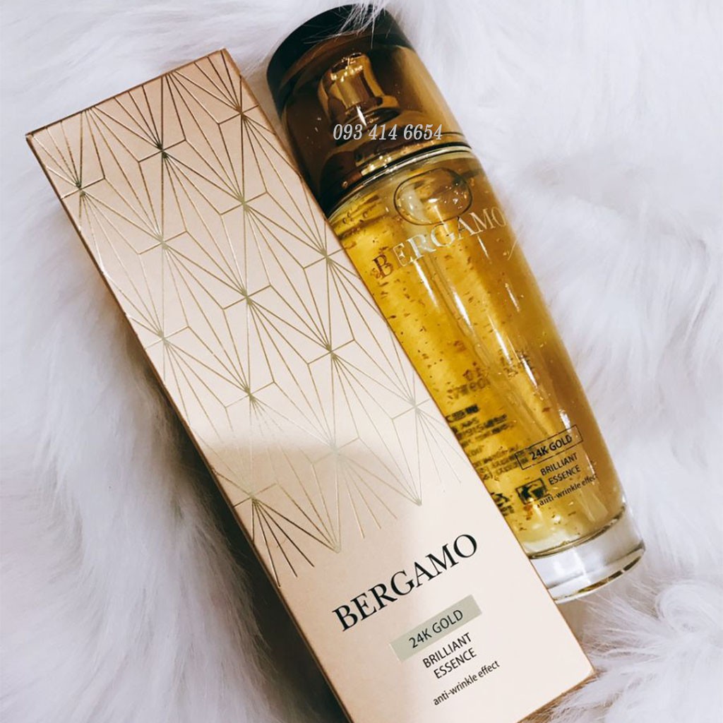 Tinh Chất dưỡng trắng nâng cơ chống lão hóa Bergamo từ tinh chất Vàng 24K Gold Brilliant Essence 110ml [CHÍNH HÃNG]