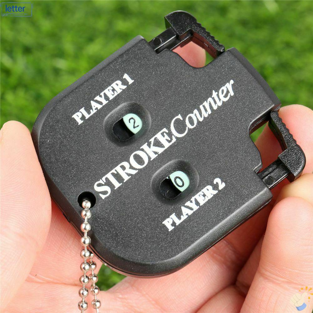[LET] Golf Accessories Digits Scoring Keeper Mini Golf Training Supplies Golf Score Counter With Key Chain Black Two Digits Handy Putt Score Counter