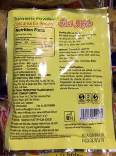 Bột nghệ Vĩnh Thuận 50g