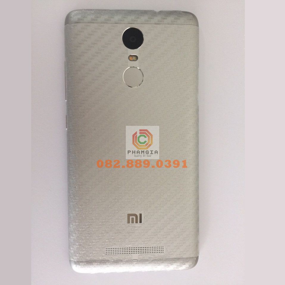 Miếng dán mặt lưng skin carbon Xiaomi Redmi Note 5/ Note 5 Pro/ Note 5A/ Note 6 Pro