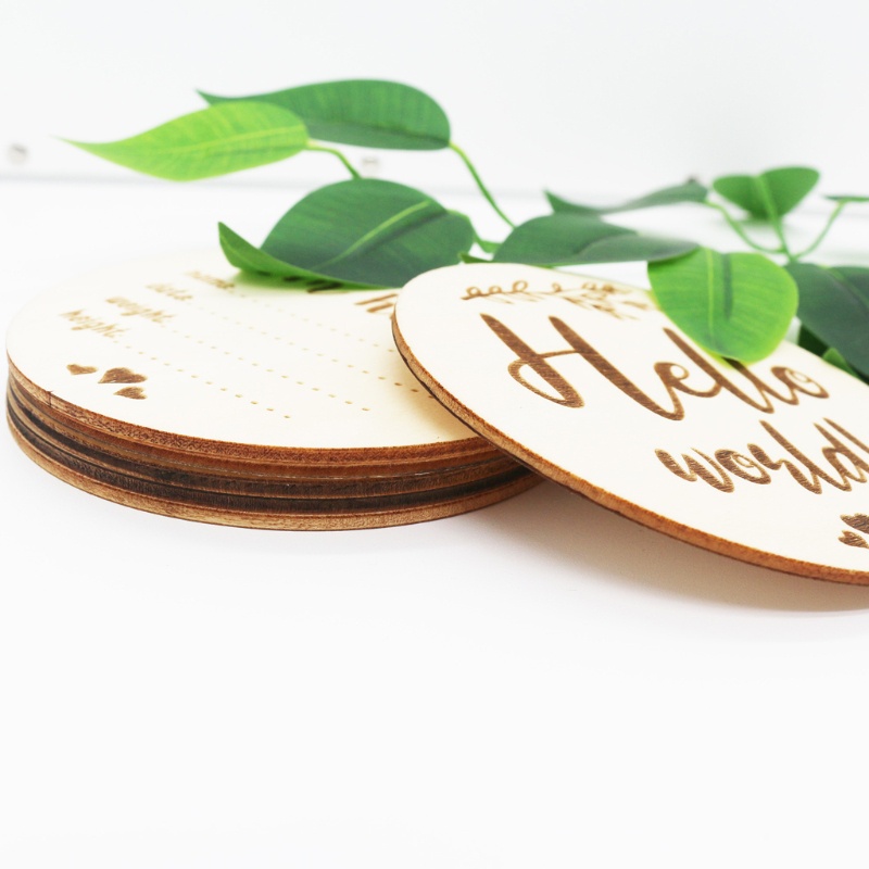 Set 6 Tấm Thẻ Đánh Dấu Cột Mốc Tháng Làm Quà Tặng Cho Bé Sơ Sinh