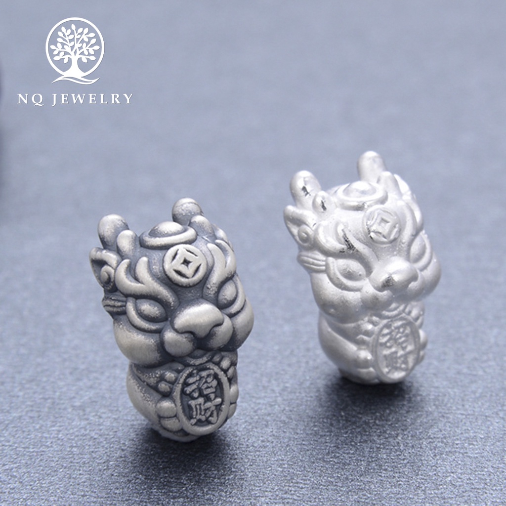Charm bạc hình rồng xỏ ngang - NQ Jewelry