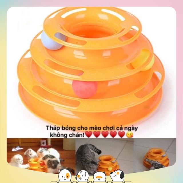 Tháp bóng 3 tầng cho mèo