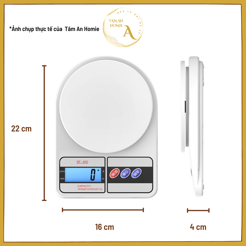 Cân Tiểu Ly Điện Tử Nhà Bếp [GIÁ TỐT]  Màn Hình LCD Mini Định Lượng 1g - 7Kg Làm Bánh Độ Chính Xác Cao Có Hộp Tặng Kèm 2
