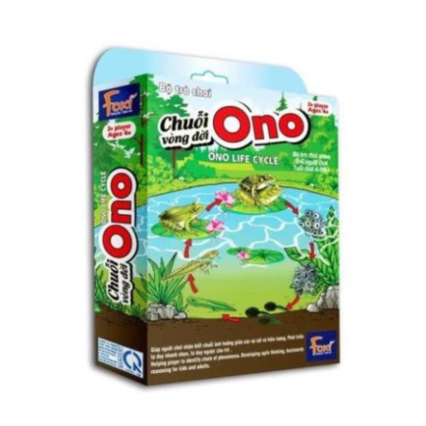 Flashcard-Chuỗi Ono vòng đời Ếch Bướm Foxi-thẻ glenndoman và boardgame thông minh--siêu rẻ.