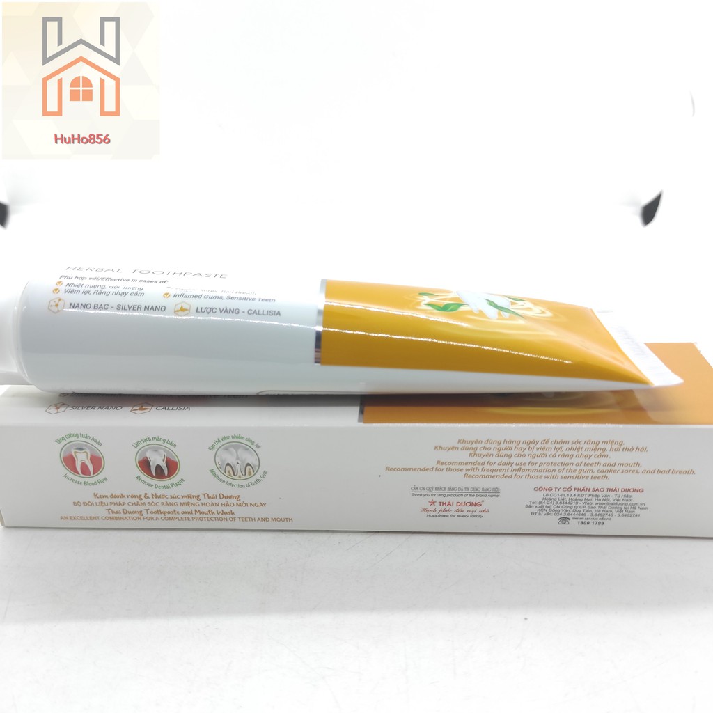 Kem Đánh Răng Dược Liệu Thái Dương - Nhiệt Miệng, Hôi Miệng, Viêm Lợi, Răng Nhạy Cảm