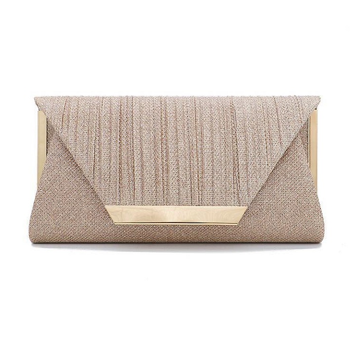 Ví Cầm Tay Nữ - Bóp Dự Tiệc - Clutch nữ lấp lánh ánh kim sang chảnh có đây đeo chéo ZS265