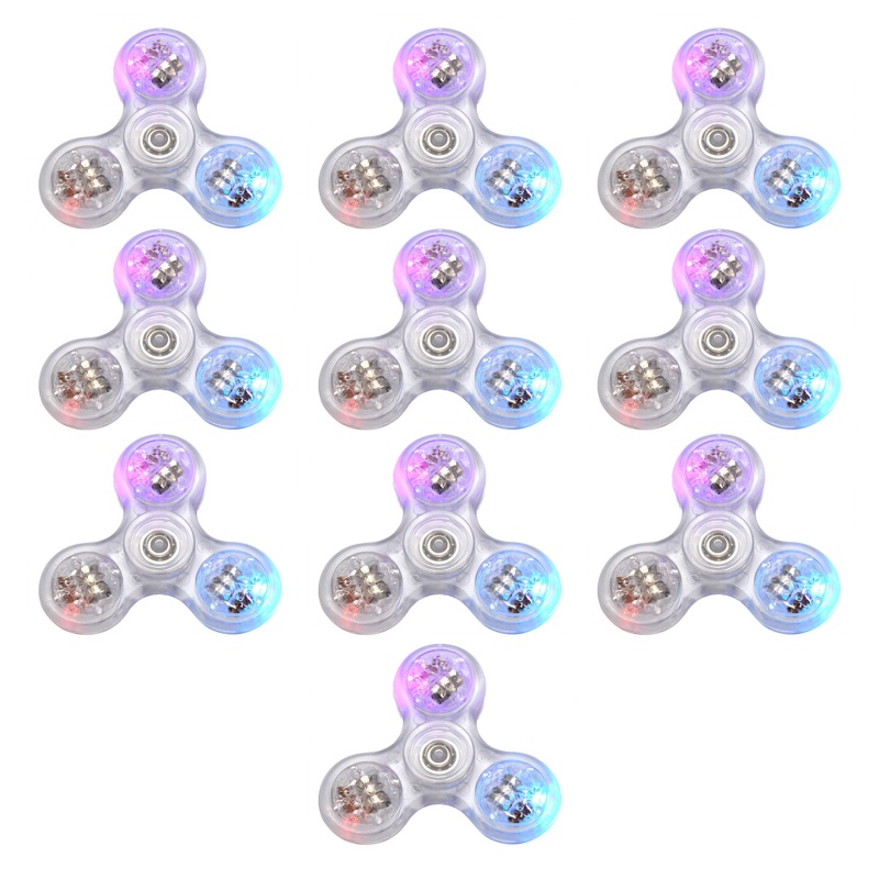 Con Quay Đồ Chơi Fidget Spinner LED 3in GiúP GiảM Stress Cho Trẻ Em