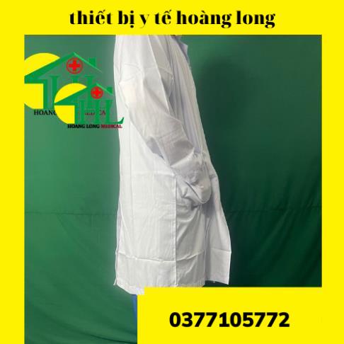 Áo Blouse bác sĩ dáng dài - tay dài nam, nữ các size S M L XL