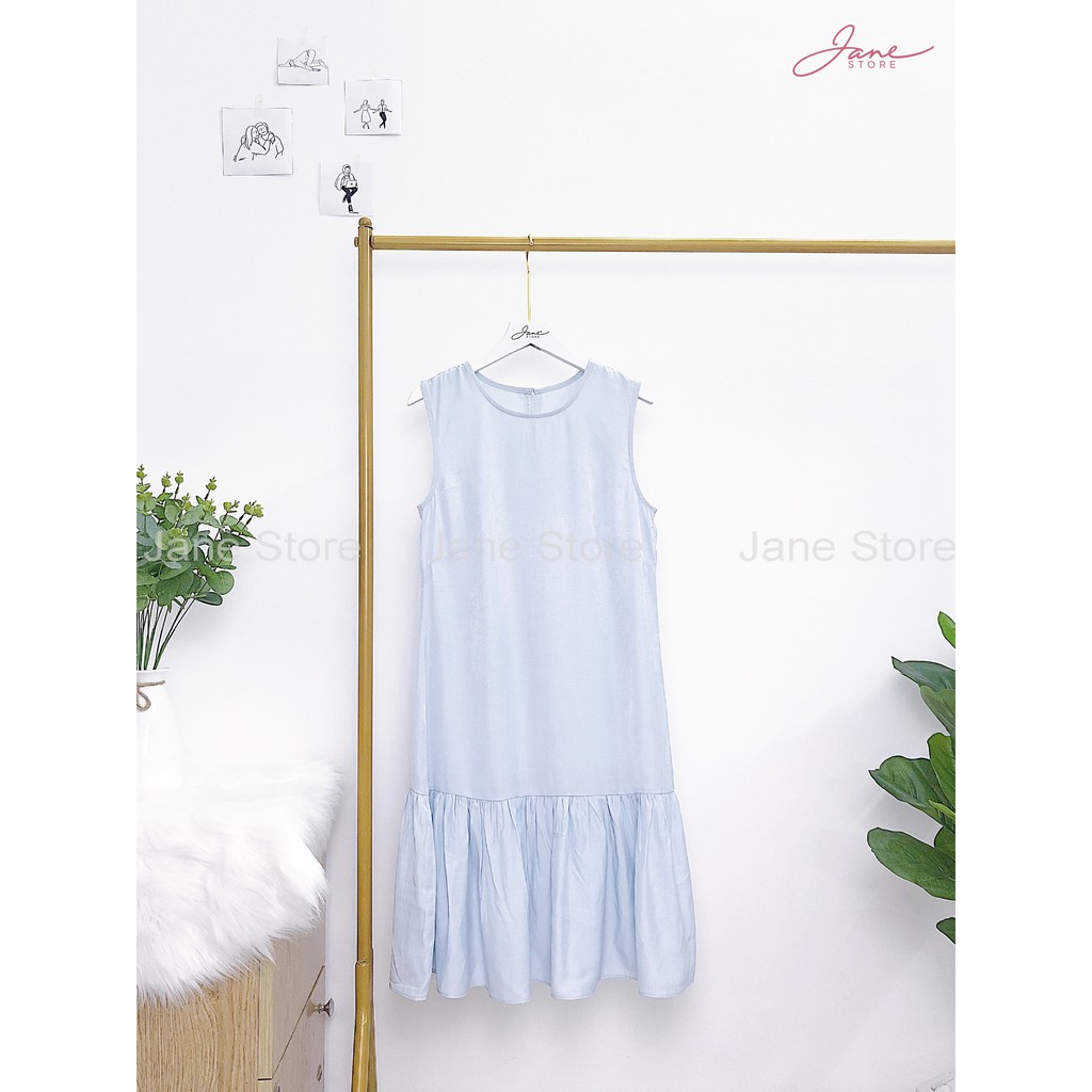 Váy lửng thiết kế đuôi cá JANE chất liệu vải đũi 3 màu V1 | BigBuy360 - bigbuy360.vn