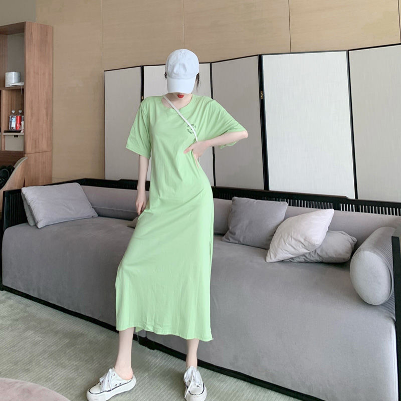 Đầm hở lưng co giãn dáng dài thiết kế trẻ trung phong cách Hàn Quốc cho học sinh