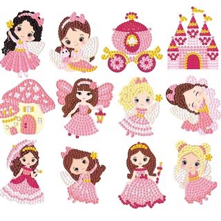 Bộ sticker tranh đính đá handmade cho các bé yêu