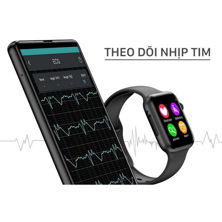 Đồng Hồ Thông Minh IWatch Vipoka W34 Cao Cấp Có Tiếng Việt Vòng Đeo Tay Theo Dõi Sức Khỏe