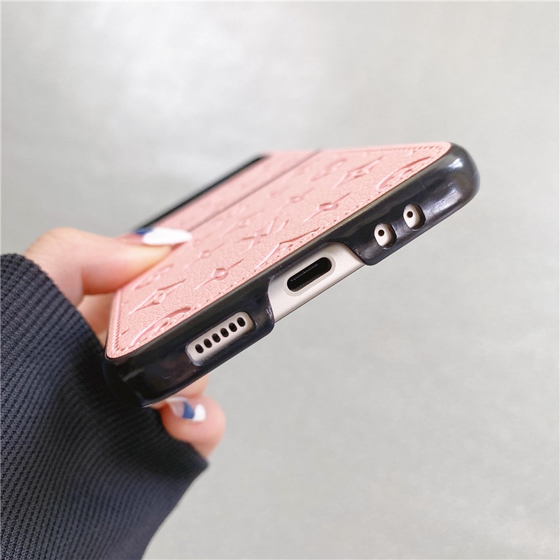 Ốp Điện Thoại Da PU Chống Sốc Họa Tiết LV Sang Trọng Cho Samsung Galaxy Z Flip 2 3 4 5 Samsung Galaxy Z Flip 5