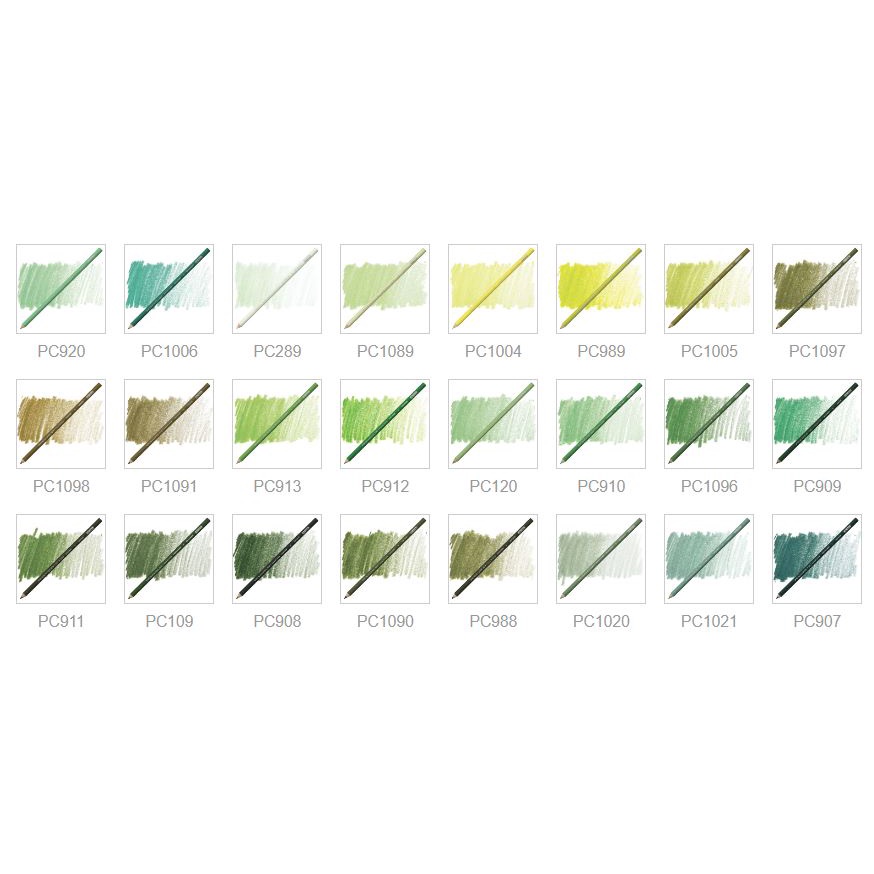 - Bút chì màu PRISMACOLOR Premier Soft Core - Tone Xanh Lá