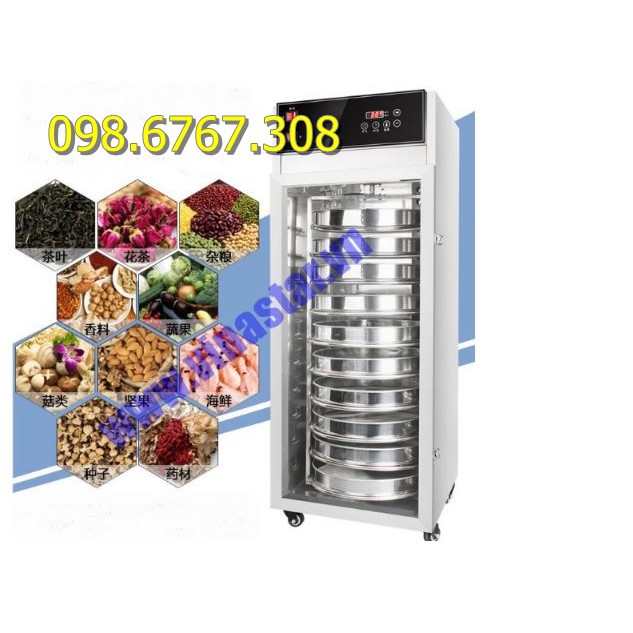 Tủ sấy hoa quả 10 tầng tuần hoàn gió, sấy thuốc đông nam dược, chế biến thực phẩm, hóa sinh