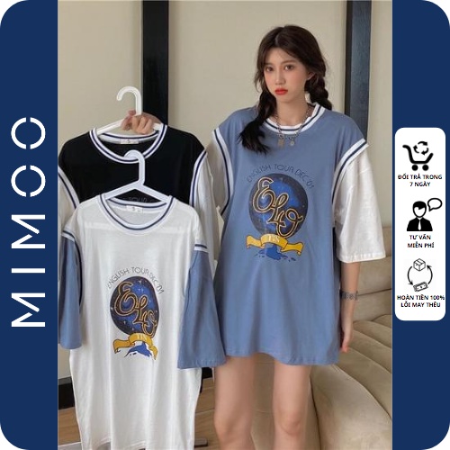Áo thun unisex tay lỡ form rộng bóng rổ áo phông nam nữ kiểu hàn quốc MIMOO BR01