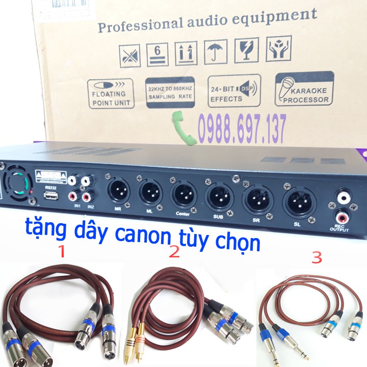 vang số hát karaoke chống hú JBL X6 TẶNG dây Canon