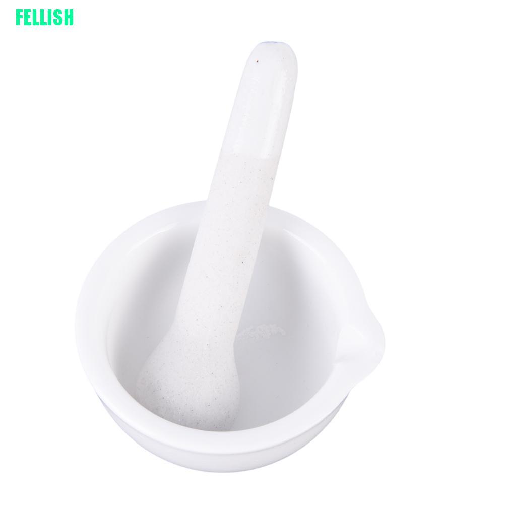 Bộ cối và chày giã thảo mộc màu trắng dung tích 6ml tiện dụng