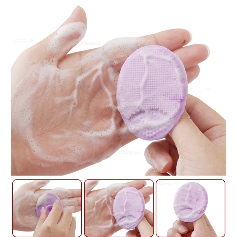 Bàn Chải Silicone Massage Mini Chống Thấm Nước Làm Sạch Sâu Lỗ Chân Lông