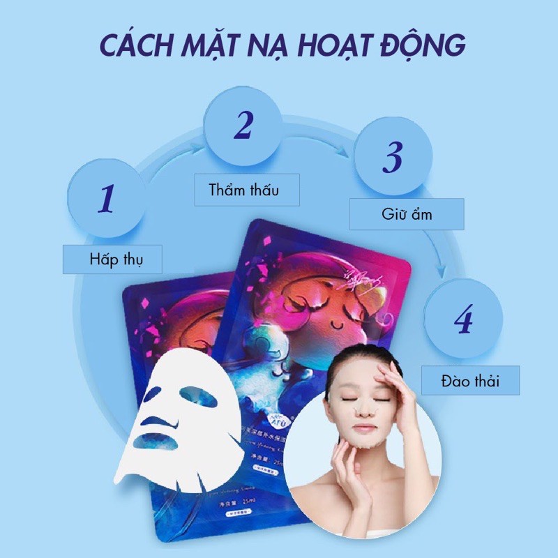 Mặt nạ Badgirl AFU cấp ẩm dưỡng ẩm trắng da thư giãn da Nội địa Trung | Thế Giới Skin Care