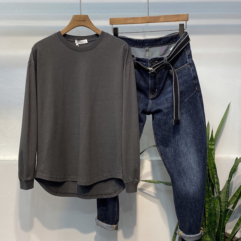 Áo Thun Dài Tay Sweater Vạt Bầu Cao Cấp ANVB01 | BigBuy360 - bigbuy360.vn